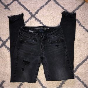 American eagle black skinny jeans